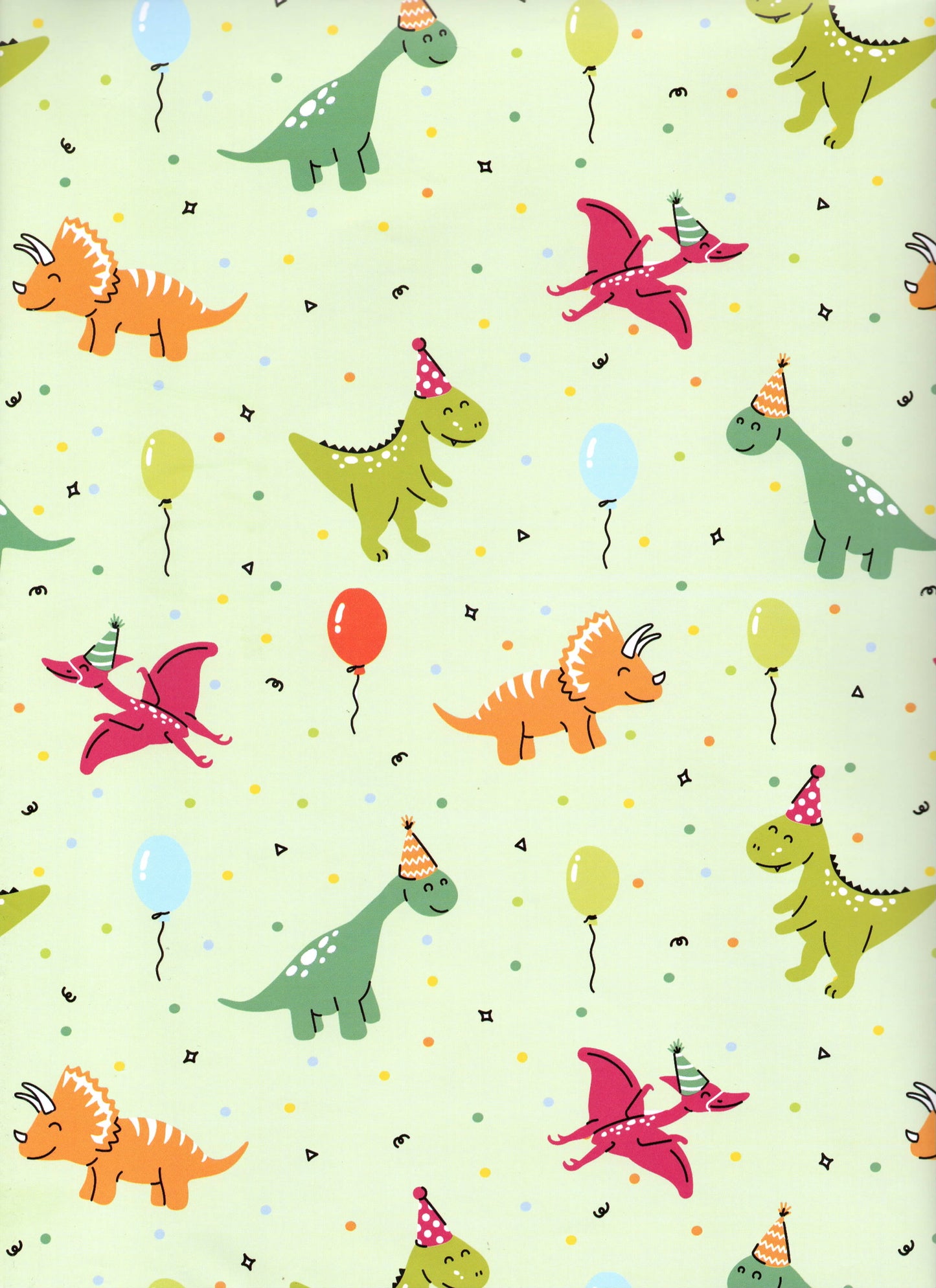 Carta Da Regalo Foglio formato 90 x 65 cm dinosauro