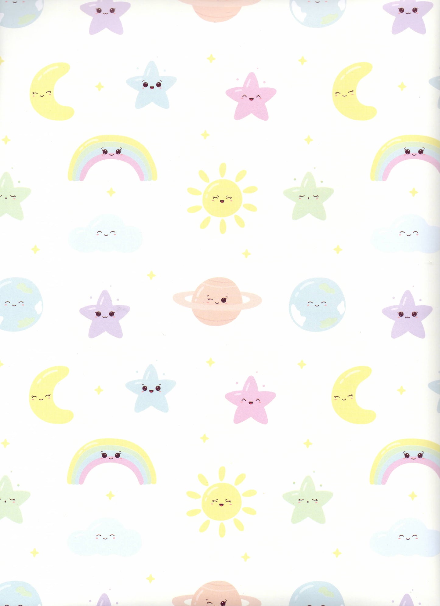 Carta Da Regalo Foglio formato 90 x 65 cm sole e luna