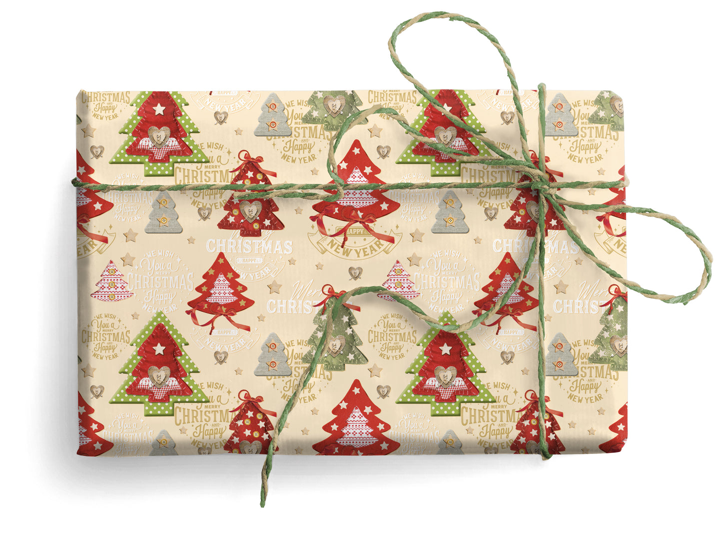 Feuille de papier cadeau 90 x 65 cm Sapin de Noël