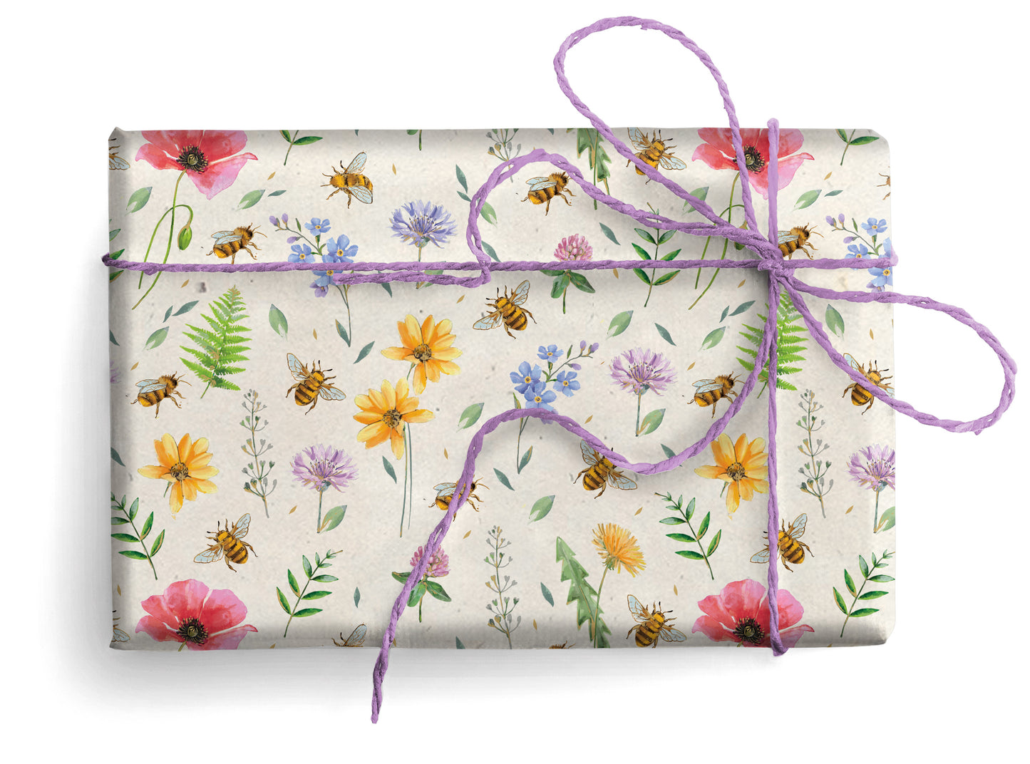 Carta Da Regalo Foglio formato 90 x 65 cm fiore ape
