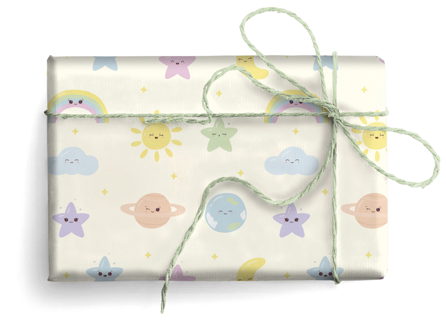 Carta Da Regalo Foglio formato 90 x 65 cm sole e luna