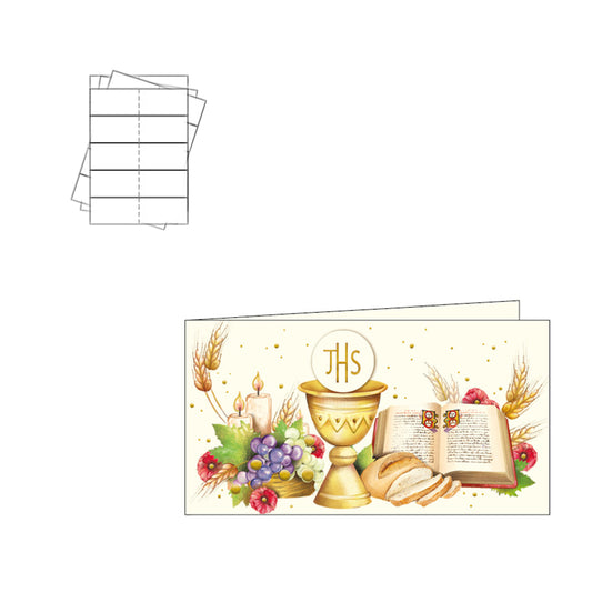 Communie bedankkaartjes, pakje van 60 kaartjes