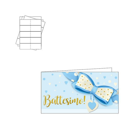 Doopbedankkaartjes, pakje van 60 kaarten