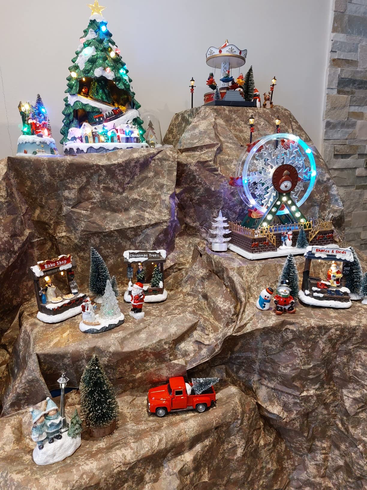 Carta Presepe terra roccia formato 90 x 60 cm