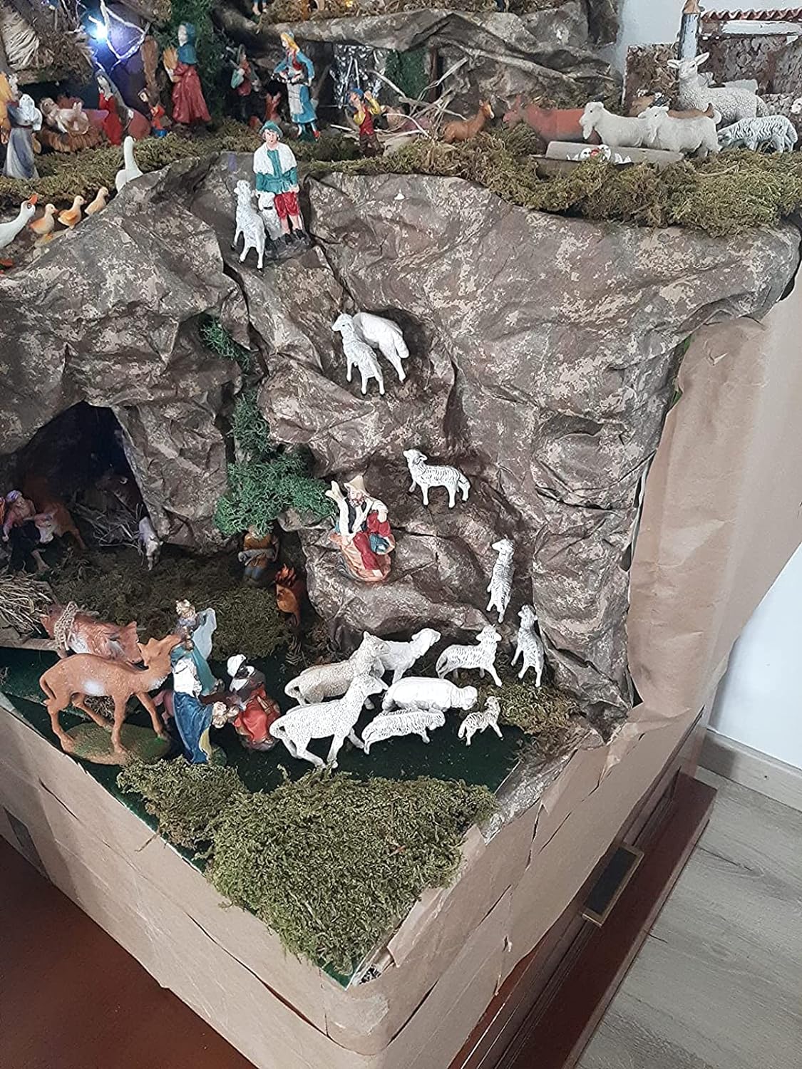 Carta Presepe terra roccia formato 90 x 60 cm