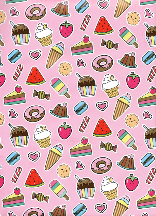 Inpakpapier Velformaat 90 x 65 cm, verpakking van 3 vellen