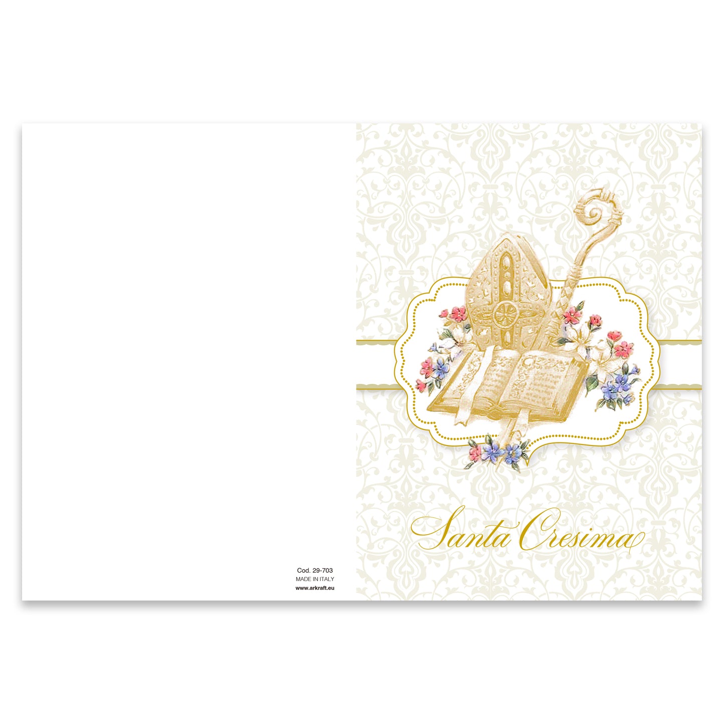 Carte de vœux de confirmation, 16 x 11 cm