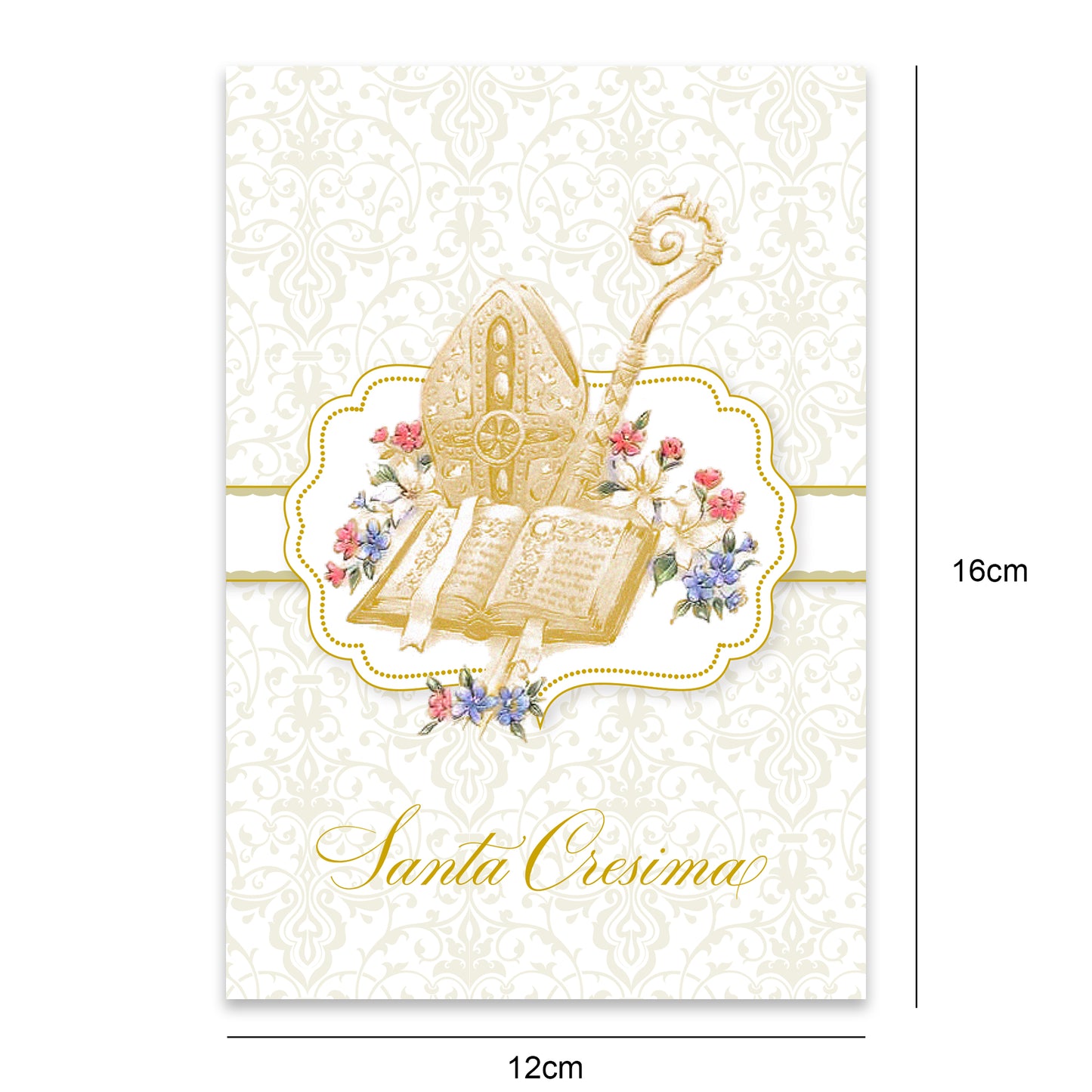 Carte de vœux de confirmation, 16 x 11 cm