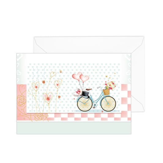 Trouwkaartgeldhouder formaat 17 x 12 cm