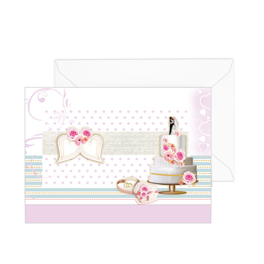 Trouwkaartgeldhouder formaat 17 x 12 cm