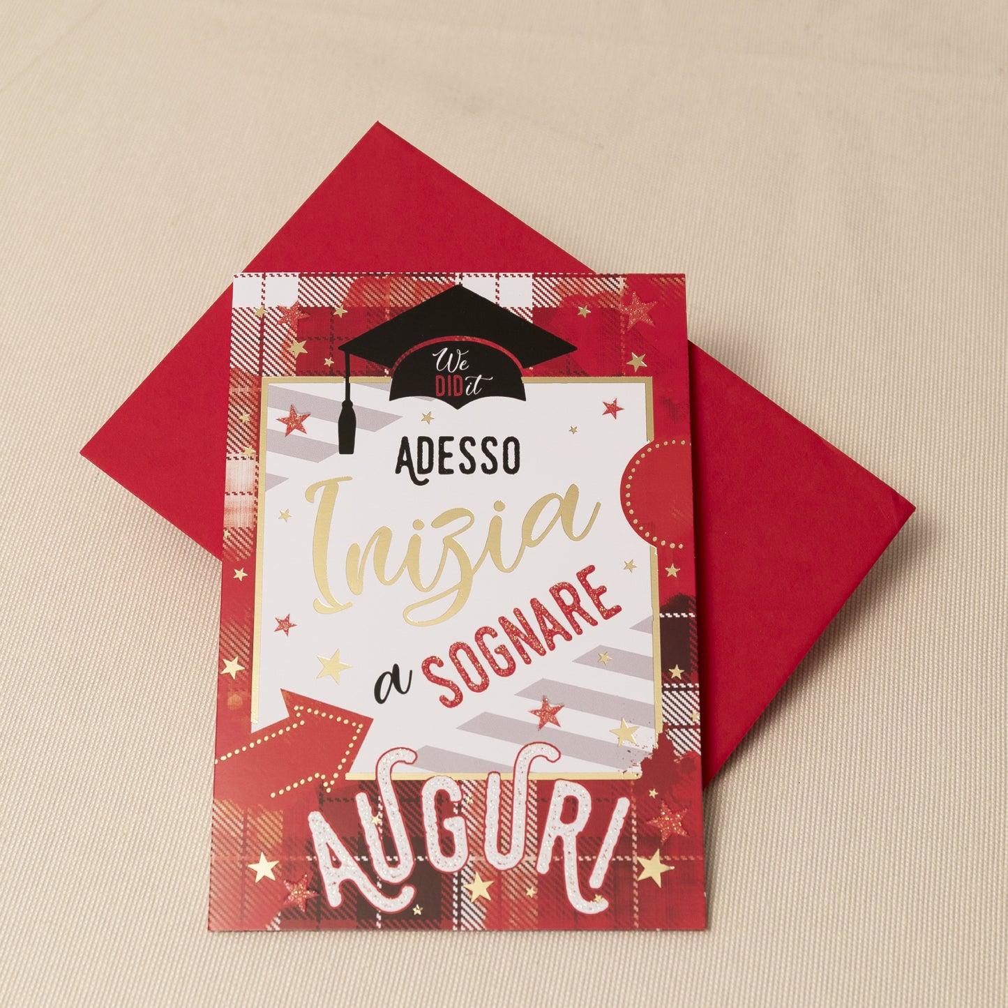 Biglietto Auguri Laurea formato 17 x 12 cm