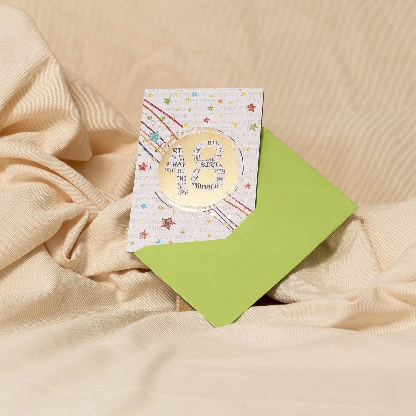 Formaat verjaardagskaart 17 x 12 cm 18 jaar