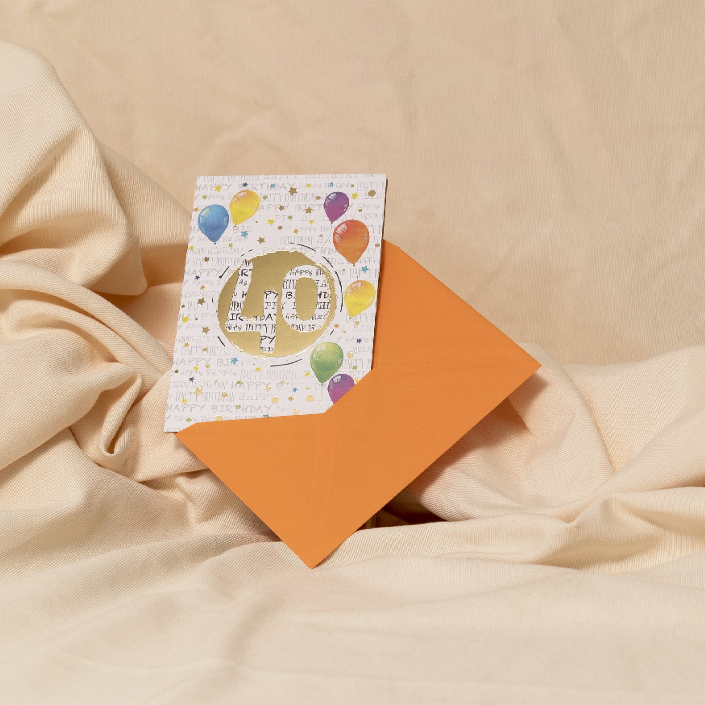Formaat verjaardagskaart 17 x 12 cm 40 jaar