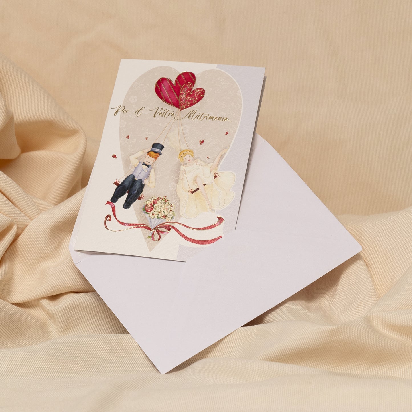 Biglietto Matrimonio Portasoldi formato 17 x 12 cm