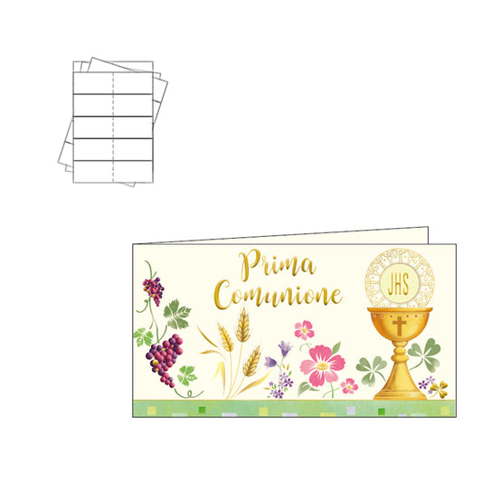 Communie bedankkaartjes, pakje van 60 kaartjes