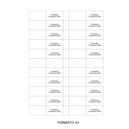 Bigliettini Bomboniere Per Battesimo Confezione Da 60 Bigliettini - Foto 2