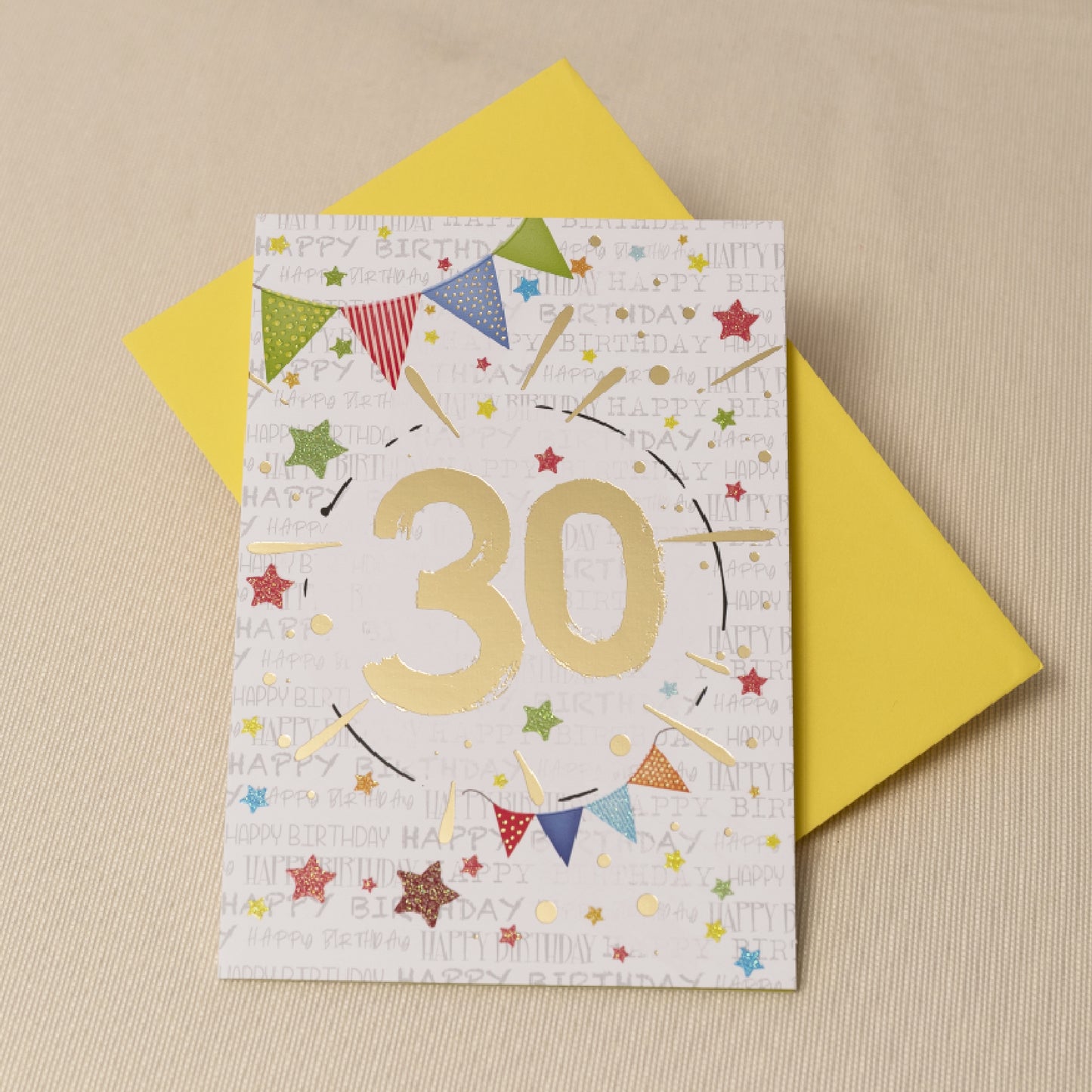 Biglietto Compleanno formato 17 x 12 cm 30 anni